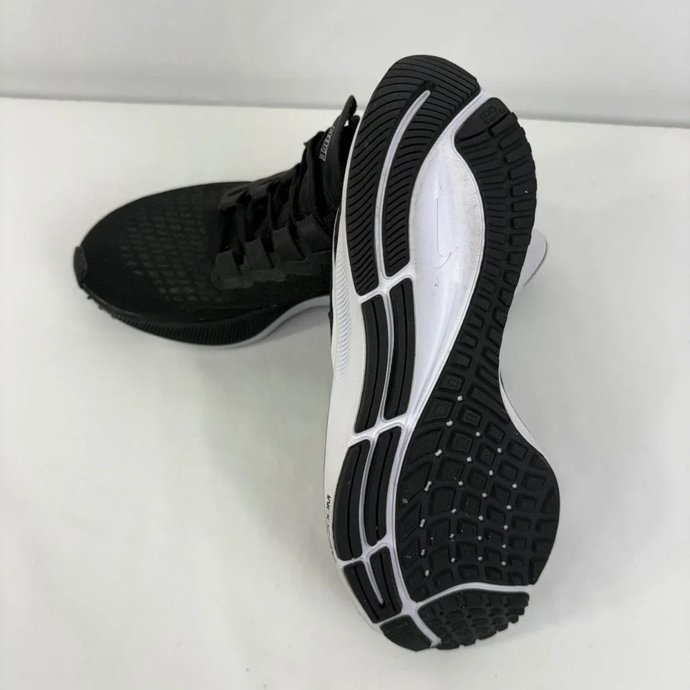 Nike Air Zoom Pegasus 37 Womens Running Shoes Black White BQ9647-002 Size 5